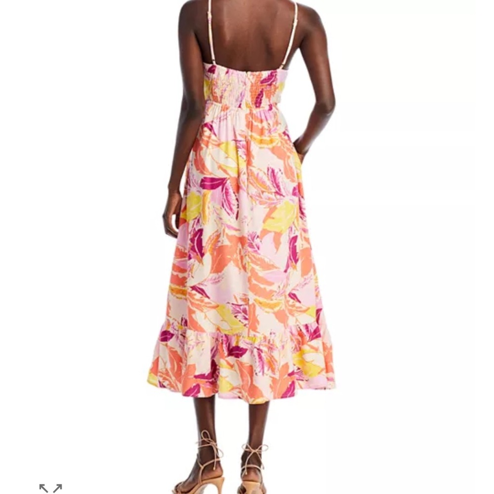 AQUA Linen Cut-Out Dress XS - Picture 4 of 16